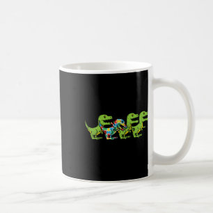 T-rex Dinosaurs Puzzle Dino Autism Awareness Asl B Coffee Mug