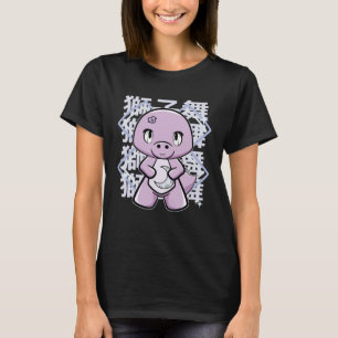T Rex Dinsoaur With Moon Pastel Goth T-Shirt