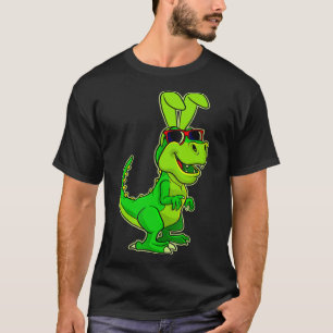 T Rex Easter Bunny  Dinosaur Boys Basket Stuffers  T-Shirt