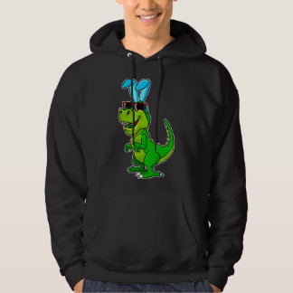 T Rex Easter Bunny Funny Dinosaur Boys Basket Stuf Hoodie