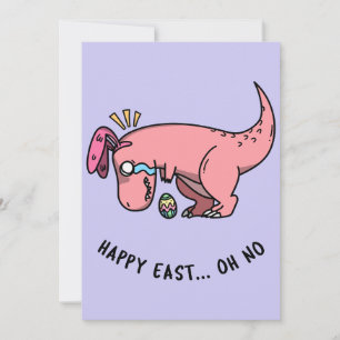 T-Rex Easter Struggle Greeting Card