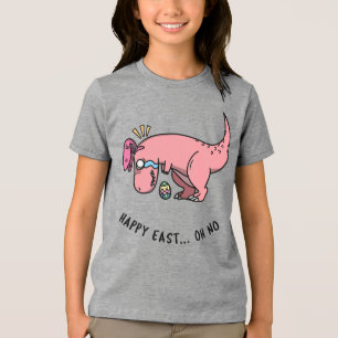 T-Rex Easter Struggle Kids Shirt