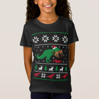 T Rex Eating Reindeer Funny Dinosaur Christmas Ugl
