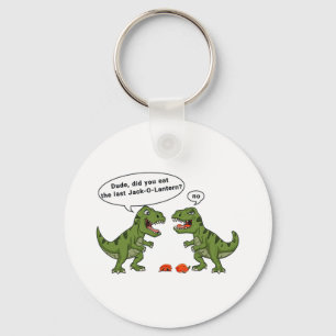 T Rex Eats Jack O Lantern Halloween Boys Girls Kid Key Ring