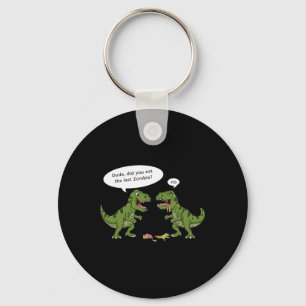 T Rex Eats Zombie Halloween Boys Girls Kids Fun Key Ring