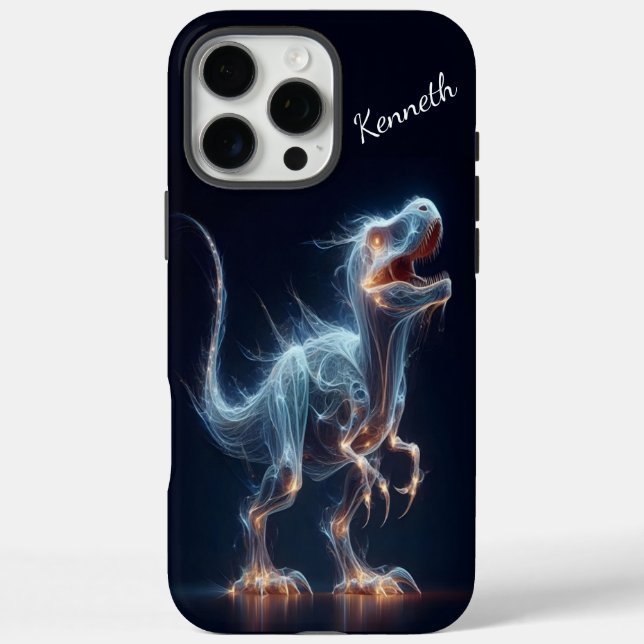 T-Rex Ethereal Glow Case-Mate iPhone Case (Back)