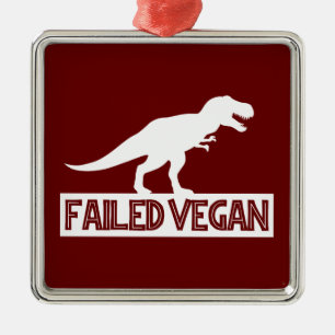 T-Rex Failed Vegan Metal Tree Decoration