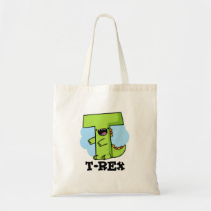 T-Rex Funny Alphabet Dinosaur Pun   Tote Bag