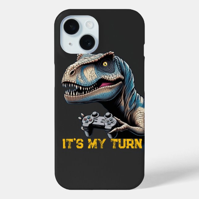 T-Rex Gamer It’s My Turn Design Case-Mate iPhone Case (Back)