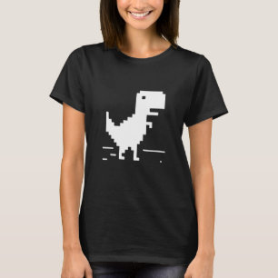 T-Rex  Geek Dinosaur Pixel Art Web Developer Nerd  T-Shirt