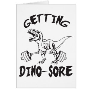 T-Rex, Getting Dino Sore, Funny, Cartoon, Workout