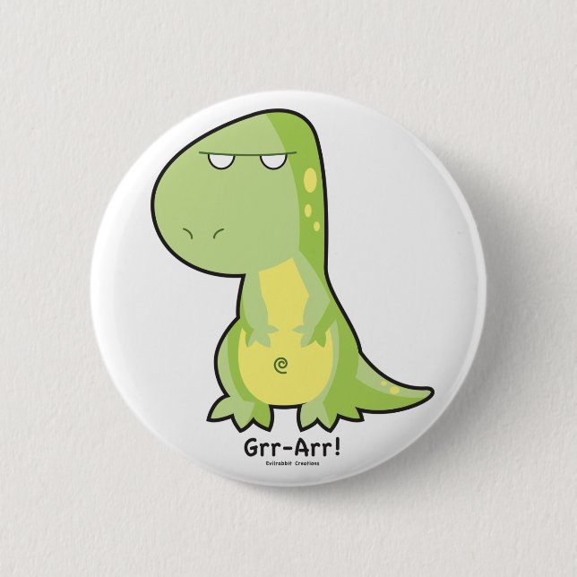 T-Rex Grr Arr Button (Front)