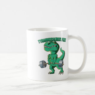 T-rex Gym Bodybuilding Tyrannosaurus Flex Coffee Mug