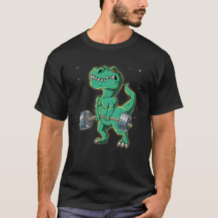 T rex Gym Weight Training Deadlift 2 T-Shirt