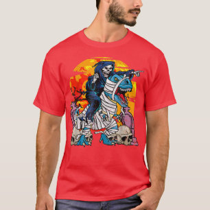 T-Rex Halloween Dinosaur Boys Pumpkin Jackolantern T-Shirt