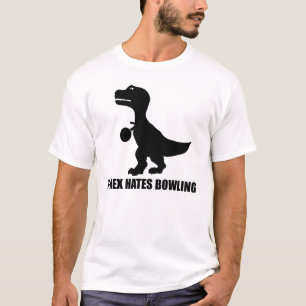 T-Rex Hates Bowling T-Shirt