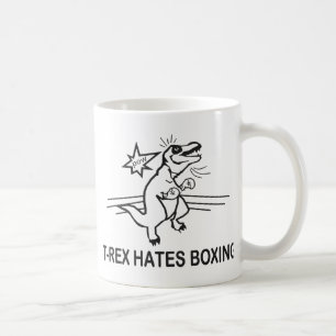 T Rex Hates Boxing Coffee Mug