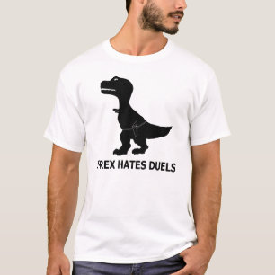 T-Rex Hates Duels Light T-Shirt