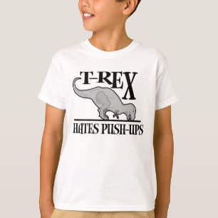 T-Rex Hates Push-Ups $20.95 Kids T-Shirt