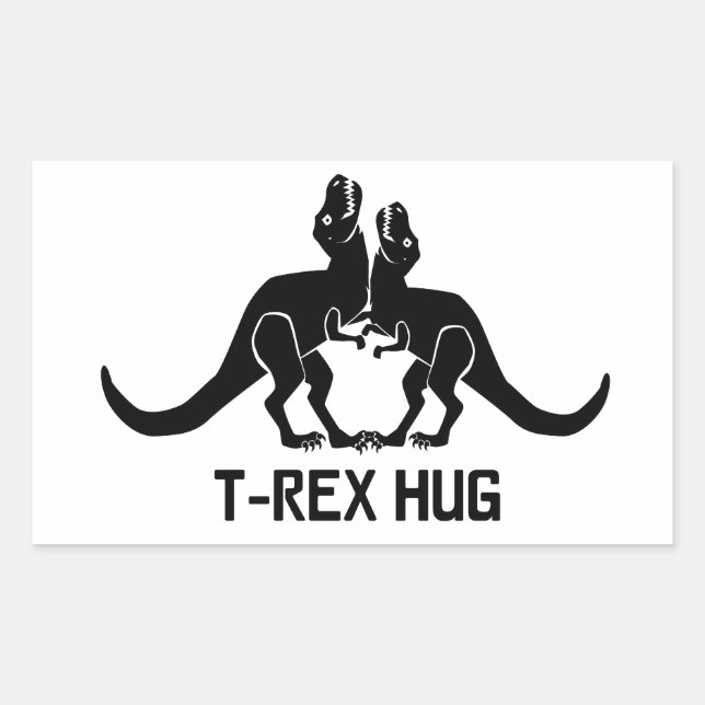 T-Rex Hug Sticker (Front)