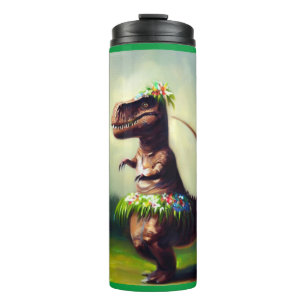 T Rex Hula Dancer Thermal Tumbler