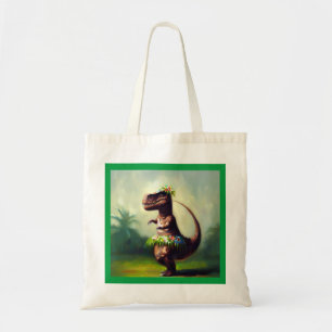 T Rex Hula Dancer Tote Bag