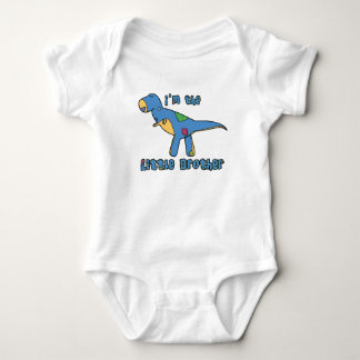 T-Rex I'm the Little Brother Apparel Baby Bodysuit