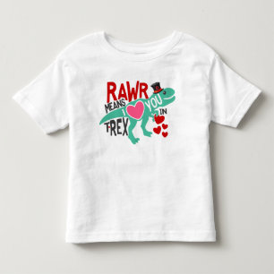 T-Rex in a Top Hat Rawr Means I Love You Funny