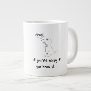 T-Rex Isn't Happy Large Coffee Mug