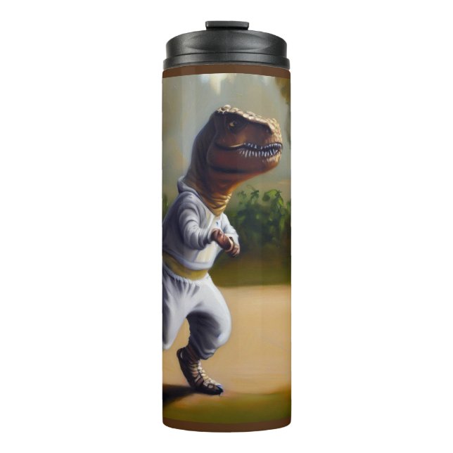 T Rex Jogging Thermal Tumbler (Front)
