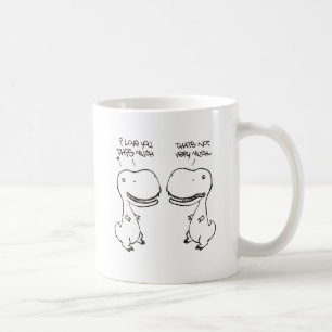 T-rex love coffee mug