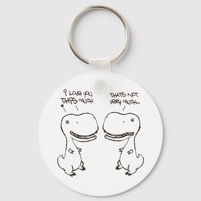 T-rex love key ring (Front)