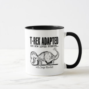 T-Rex Loves Pushups Mug