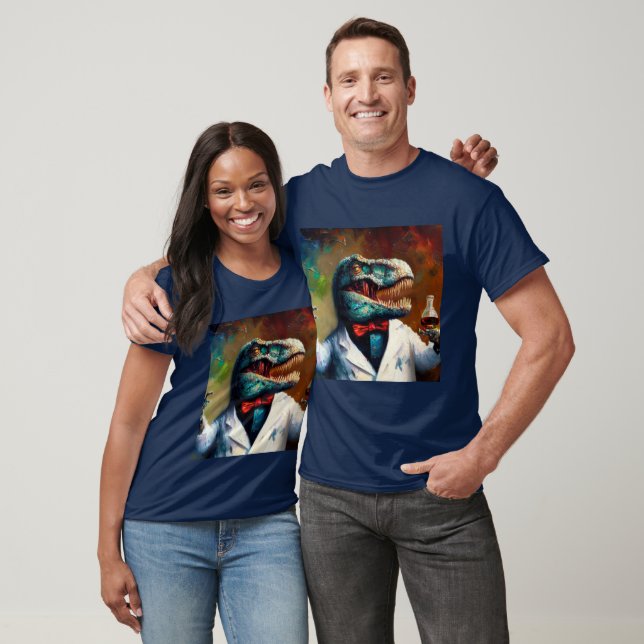 T Rex Mad Scientist T-Shirt (Unisex)