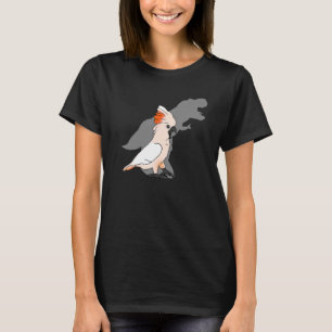 T Rex Moluccan Cockatoo Shadow Dinosaur Bird  Birb T-Shirt