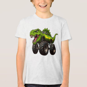 T-Rex Monster Truck Tri-Blend Shirt