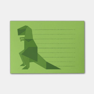 T-Rex origami Post-it Notes