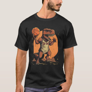 T Rex playing Basketball Coach Dino Trex Rex Sport T-Shirt
