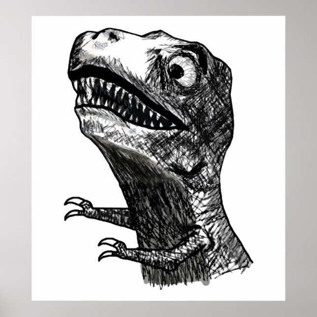 T-Rex Rage Meme - Poster (Front)