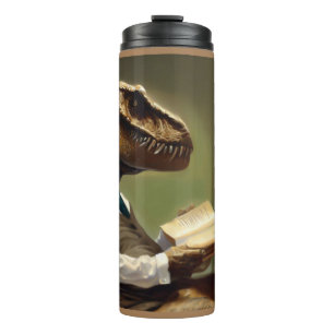 T Rex Reading Thermal Tumbler