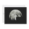 t-rex roar on mountain halloween moon