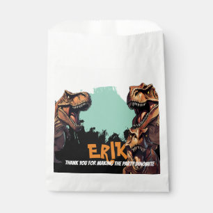 T-Rex Roar Personalised Dinosaur Birthday Favour Bags