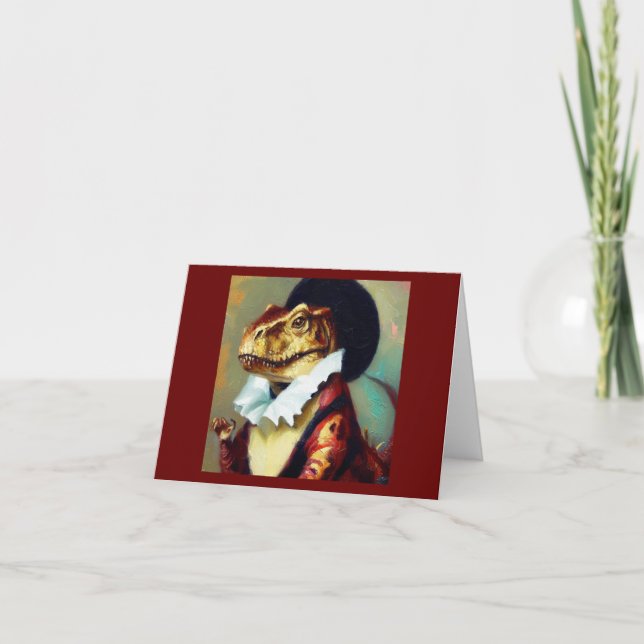 T Rex Shakespeare Card (Front)