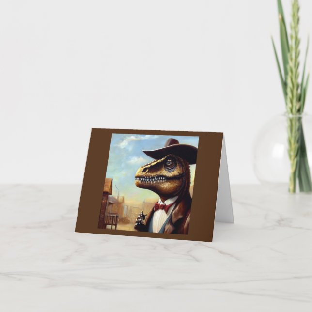 T Rex Sheriff Card (Front)