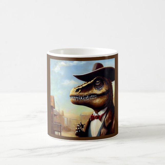 T Rex Sheriff Coffee Mug (Center)