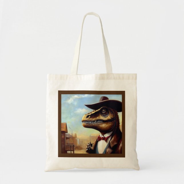 T Rex Sheriff Tote Bag (Front)