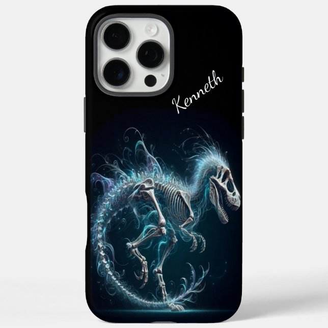 T-Rex Skeleton in Ethereal Light Case-Mate iPhone Case (Back)