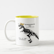 T Rex skeleton mug king of the dinosaurs