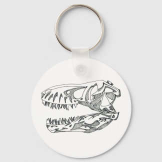 T-Rex Skull Keychain