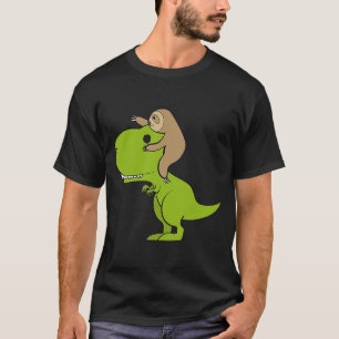 T Rex Sloth Friends Tyrannosaurus Prehistoric T-Shirt